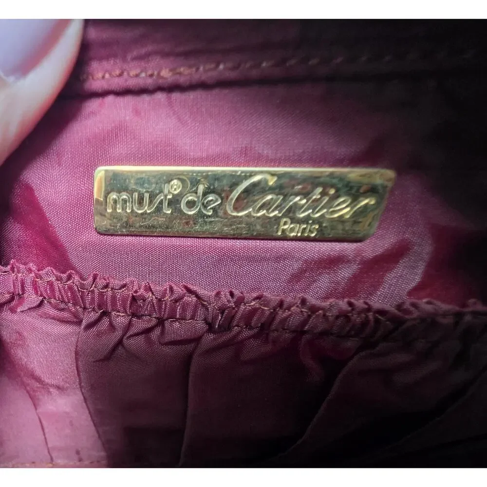 Must De Cartier Tolietry Bag or Clutch For Men or Women w/COA
